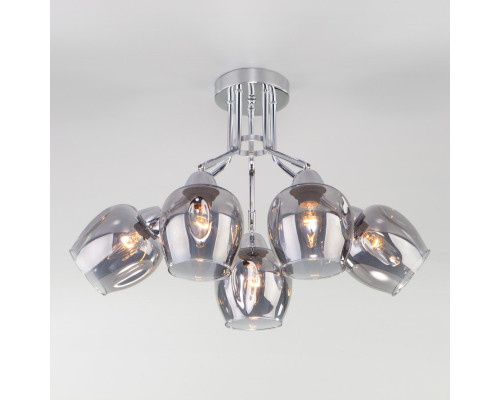 Купить Люстра на штанге Eurosvet 30164/5 хром| VIVID-LIGHT.RU