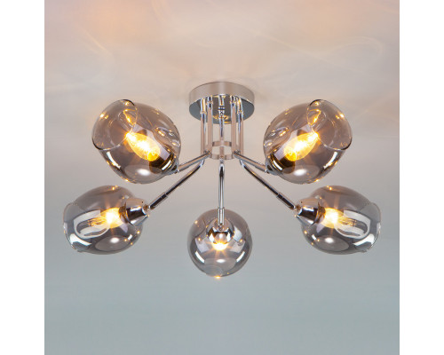 Купить Люстра на штанге Eurosvet 30164/5 хром| VIVID-LIGHT.RU