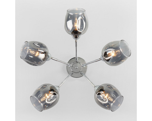 Купить Люстра на штанге Eurosvet 30164/5 хром| VIVID-LIGHT.RU