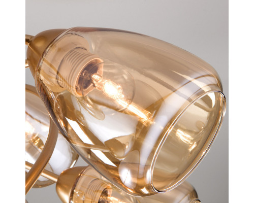 Оформить заказ Люстра на штанге Eurosvet 30168/8 матовое золото| VIVID-LIGHT.RU