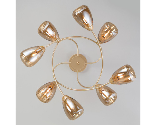 Оформить заказ Люстра на штанге Eurosvet 30168/8 матовое золото| VIVID-LIGHT.RU