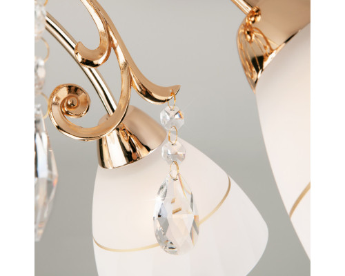 Купить Люстра на штанге Eurosvet 30156/5 золото| VIVID-LIGHT.RU