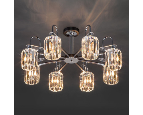 Купить Люстра на штанге Eurosvet 70090/8 графит| VIVID-LIGHT.RU