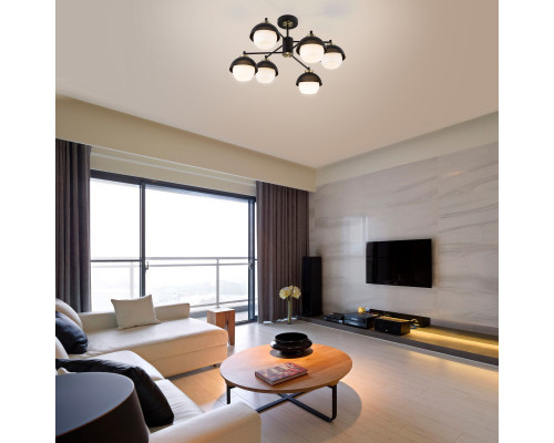 Сделать заказ Люстра на штанге Eurosvet 70106/6 черный| VIVID-LIGHT.RU