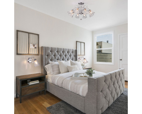 Сделать заказ Люстра на штанге Eurosvet 30157/8 хром| VIVID-LIGHT.RU