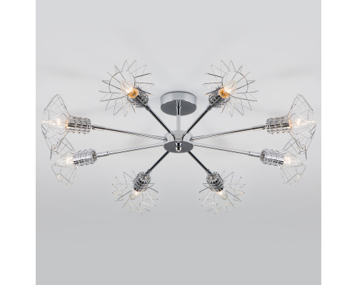 Оформить заказ Люстра на штанге Eurosvet 70108/8 хром| VIVID-LIGHT.RU