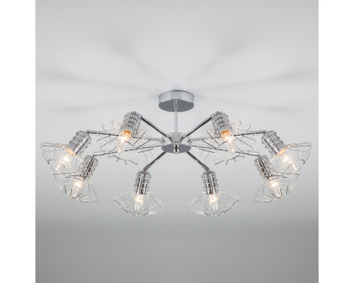 Оформить заказ Люстра на штанге Eurosvet 70108/8 хром| VIVID-LIGHT.RU