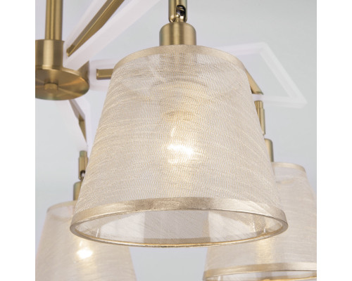 Купить Люстра на штанге Eurosvet 60082/5 золотая бронза| VIVID-LIGHT.RU