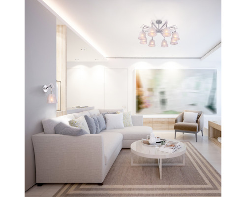 Сделать заказ Люстра на штанге Eurosvet 60082/8 хром| VIVID-LIGHT.RU