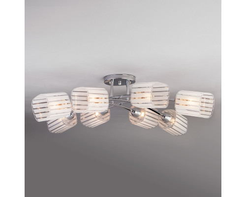 Купить Люстра на штанге Eurosvet 30125/8 хром| VIVID-LIGHT.RU