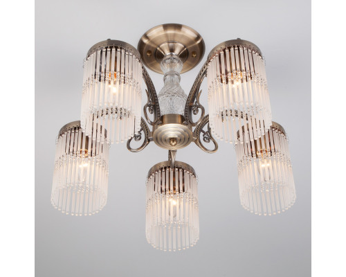 Оформить заказ Люстра на штанге Eurosvet 60014/5 античная бронза| VIVID-LIGHT.RU