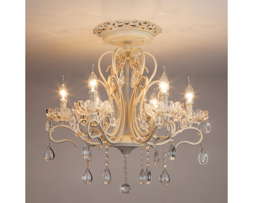 Оформить заказ Люстра на штанге Eurosvet 12205/6 белый Strotskis| VIVID-LIGHT.RU