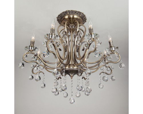 Купить Люстра на штанге Eurosvet 12505/8 античная бронза Strotskis| VIVID-LIGHT.RU