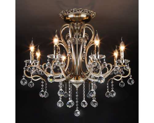 Купить Люстра на штанге Eurosvet 12505/8 античная бронза Strotskis| VIVID-LIGHT.RU
