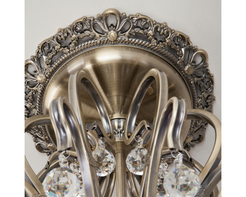 Купить Люстра на штанге Eurosvet 12505/8 античная бронза Strotskis| VIVID-LIGHT.RU