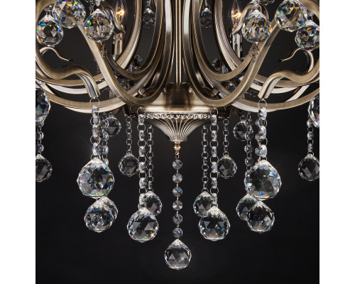 Купить Люстра на штанге Eurosvet 12505/8 античная бронза Strotskis| VIVID-LIGHT.RU