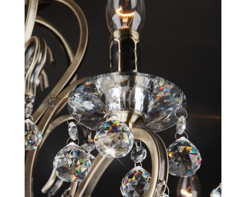 Купить Люстра на штанге Eurosvet 12505/8 античная бронза Strotskis| VIVID-LIGHT.RU