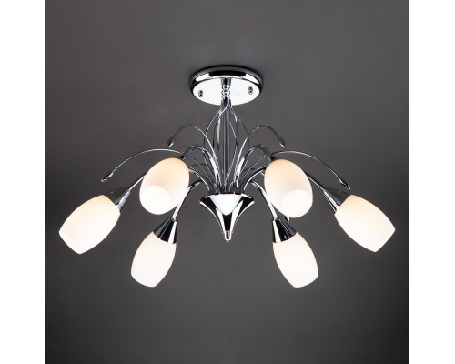 Сделать заказ Люстра на штанге Eurosvet 22080/6 хром| VIVID-LIGHT.RU