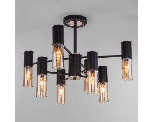 Сделать заказ Люстра на штанге Eurosvet 70125/8 черный| VIVID-LIGHT.RU