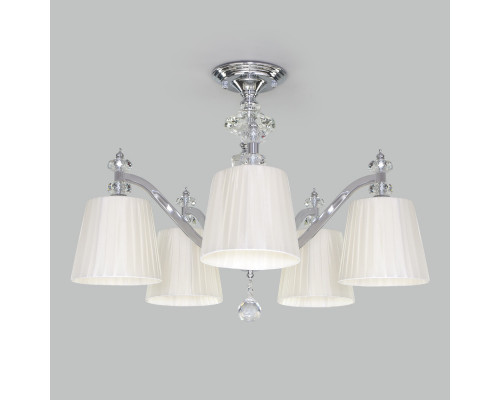 Купить Люстра на штанге Eurosvet 60122/5 хром| VIVID-LIGHT.RU