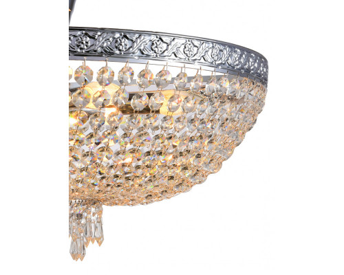 Купить Люстра на штанге Natali Kovaltseva BAROCCO 81404/8C CHROME| VIVID-LIGHT.RU