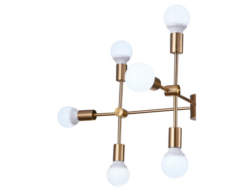 Сделать заказ Люстра на штанге Natali Kovaltseva LOFT LUX 75130/8C GOLD| VIVID-LIGHT.RU