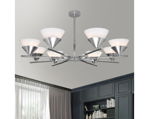 Сделать заказ Люстра на штанге Eurosvet 70138/8 хром| VIVID-LIGHT.RU