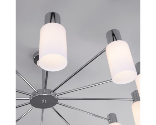 Купить Люстра на штанге Eurosvet 70160/12 хром| VIVID-LIGHT.RU