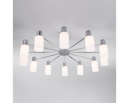 Купить Люстра на штанге Eurosvet 70160/12 хром| VIVID-LIGHT.RU