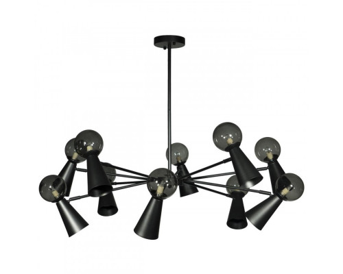 Купить Люстра на штанге LOFT IT 10046/10 Black| VIVID-LIGHT.RU