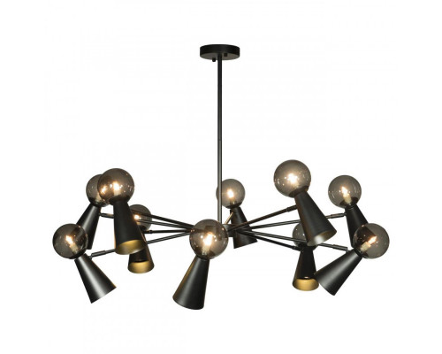 Купить Люстра на штанге LOFT IT 10046/10 Black| VIVID-LIGHT.RU
