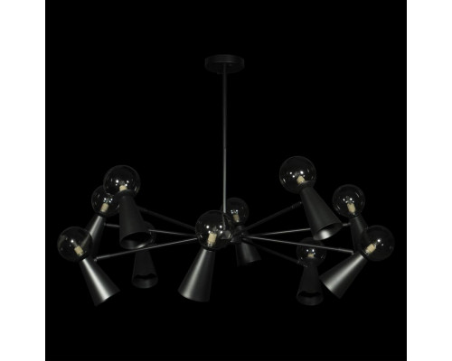 Купить Люстра на штанге LOFT IT 10046/10 Black| VIVID-LIGHT.RU