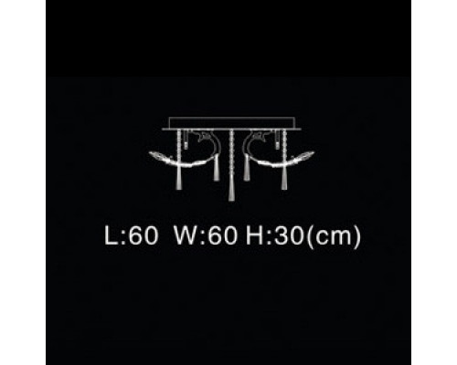 Сделать заказ Накладная люстра Illuminati MX103914-8A| VIVID-LIGHT.RU