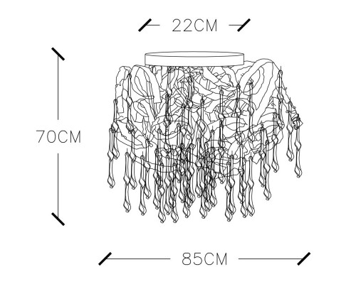Сделать заказ Накладная люстра Divinare 3150/16 PL-11| VIVID-LIGHT.RU