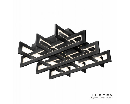 Заказать Накладная люстра iLedex 9082-800*800-X 192W BK| VIVID-LIGHT.RU