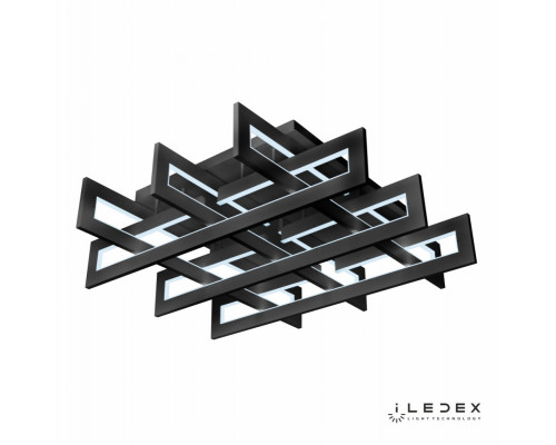 Заказать Накладная люстра iLedex 9082-800*800-X 192W BK| VIVID-LIGHT.RU
