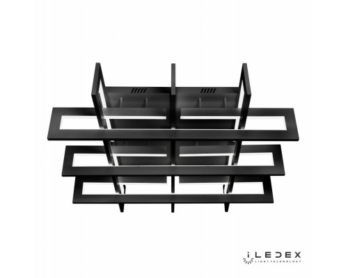 Заказать Накладная люстра iLedex 9082-800*800-X 192W BK| VIVID-LIGHT.RU