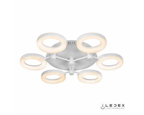 Оформить заказ Накладная люстра iLedex FS-014-X6-(B) 72W WH| VIVID-LIGHT.RU