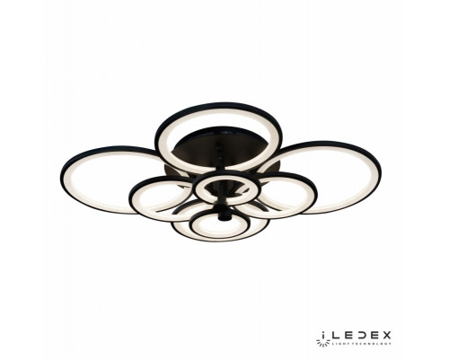 Оформить заказ Накладная люстра iLedex A001/8 BK| VIVID-LIGHT.RU