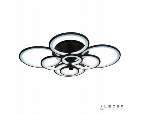 Оформить заказ Накладная люстра iLedex A001/8 BK| VIVID-LIGHT.RU