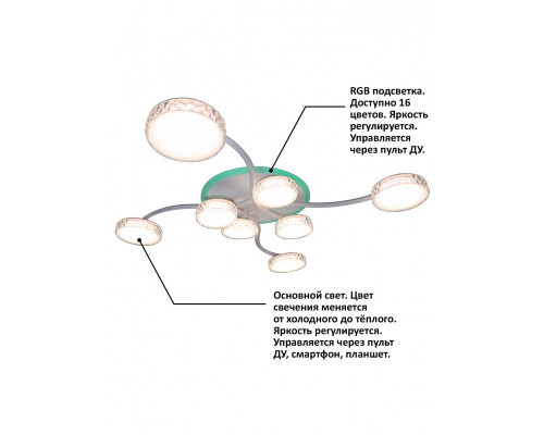 Оформить заказ Накладная люстра Natali Kovaltseva HIGH-TECH LED LAMPS 82015| VIVID-LIGHT.RU