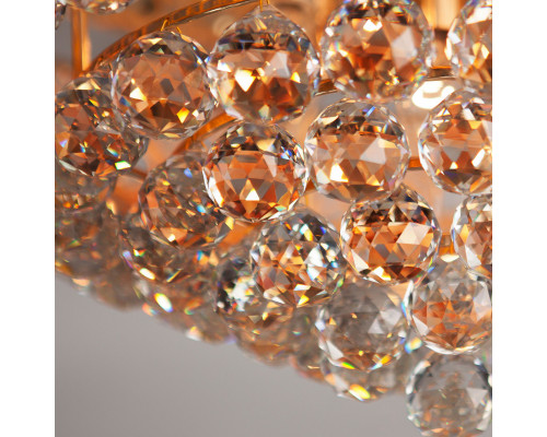 Купить Накладная люстра Eurosvet 3296/16 золото/прозрачный хрусталь Strotskis| VIVID-LIGHT.RU