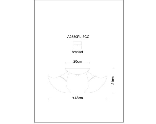Сделать заказ Накладная люстра ARTE Lamp A2550PL-3CC| VIVID-LIGHT.RU