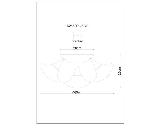 Сделать заказ Накладная люстра ARTE Lamp A2550PL-6CC| VIVID-LIGHT.RU