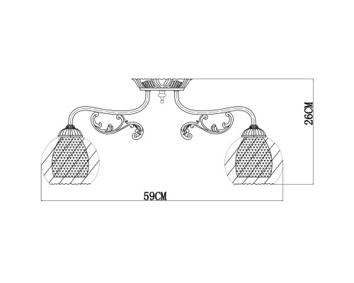 Заказать Накладная люстра ARTE Lamp A7062PL-5WG| VIVID-LIGHT.RU