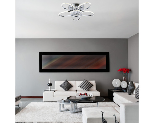 Сделать заказ Накладная люстра Eurosvet 90098/6 хром 45W| VIVID-LIGHT.RU