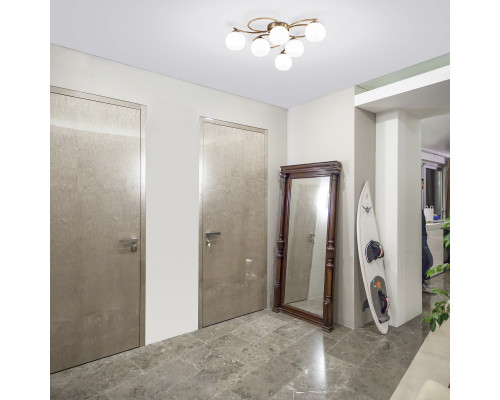 Купить Накладная люстра Eurosvet 30144/6 античная бронза| VIVID-LIGHT.RU