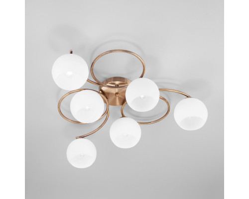 Купить Накладная люстра Eurosvet 30144/6 античная бронза| VIVID-LIGHT.RU