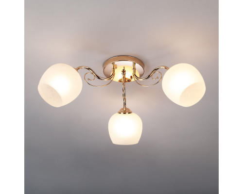 Купить Накладная люстра Eurosvet 30138/3 золото| VIVID-LIGHT.RU