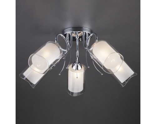 Купить Накладная люстра Eurosvet 30122/5 хром| VIVID-LIGHT.RU